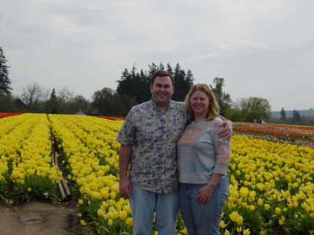 My wife Tricia and I at a local tulip festival