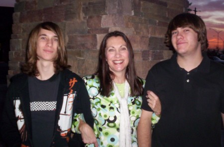 Annie and the boys at her 41st
