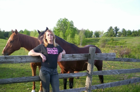 sherri n a couple of her horses