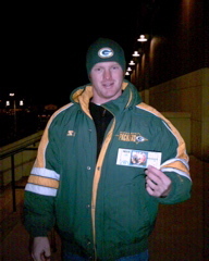 Son eric at Green Bay Packers Game Dec-2006
