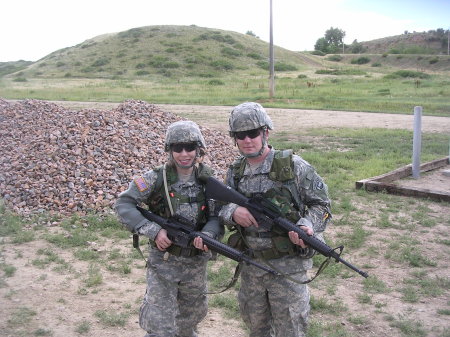 Ron & Marni at the range at Ft. Carson 8/07