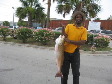 galveston bay, MY BULL RED !