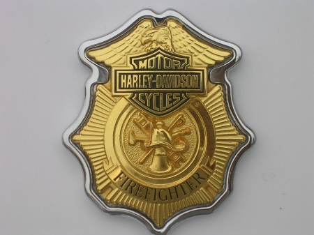 Harley/Firefighter  bike medallion