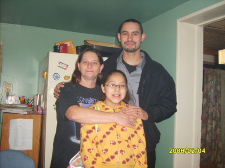 J.T., (my sons oldest daughter), Shadi & I