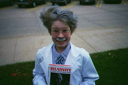 Amanda as Albert Einstein in Sixth Grade