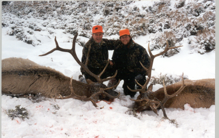 Wyoming Elk with my brother Dan