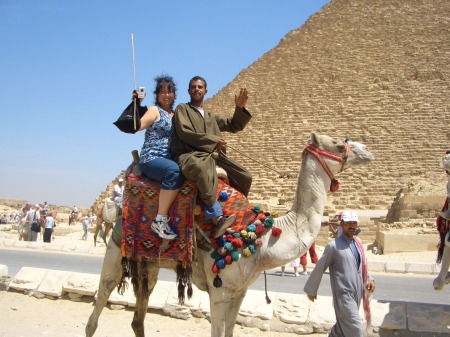 At the great Pyramids of Egypt