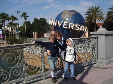 Lori Andrew and Jayce at Universal