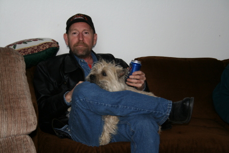 My Husband (Johny) and Dog (Huckleberry)