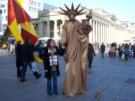 I found The Stutue of Liberty In Stuttgart Germany!