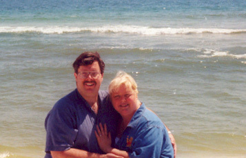 Gina and I on Pensacola Beach