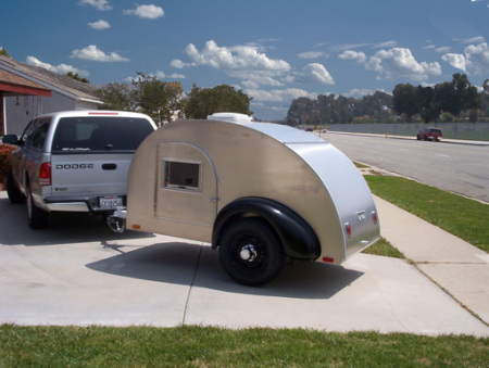 My homebuilt teardroop camping trailer