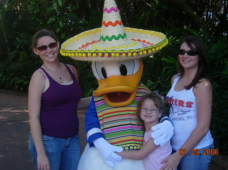 My girls at Disney World - Jan 2008