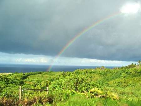 Rainbow in the country.