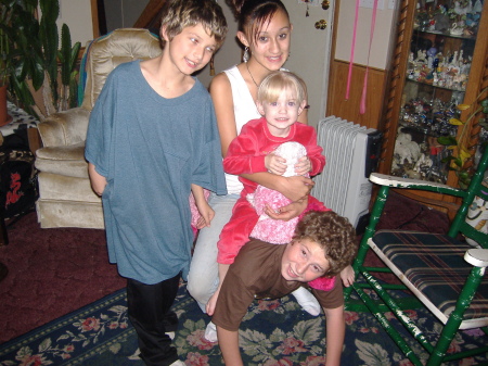 My other three kids and my granddaughter.
