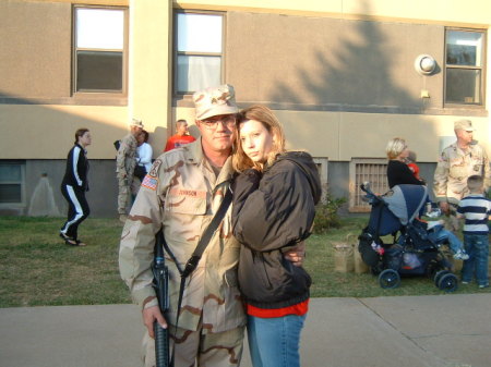 ME & KARINA ON MY 2ND DEPLOYMENT DAY OCT 05