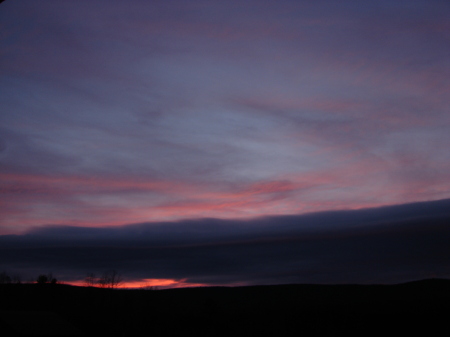 Sunset from back deck