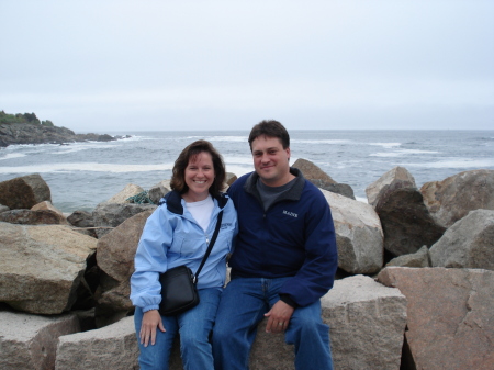 Ed and I on Marginal Way in Maine
