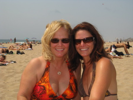 Me & my beautiful mother on Manhattan Beach, CA 2007