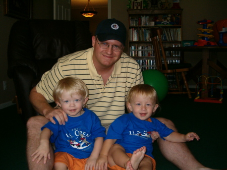 Uncle Eric and the boys in 2004