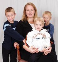 My wife Michelle and my boys, Andrew, Matthew, and Daniel