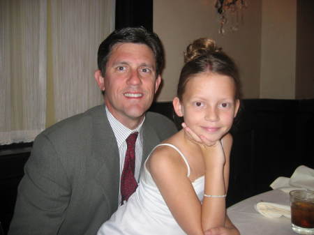 Daddy and Katie at cousin's wedding
