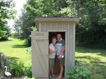 Who's in the outhouse?