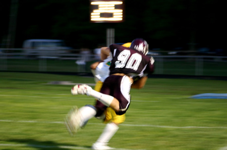 My son Adam #90 making a tackle in 2007