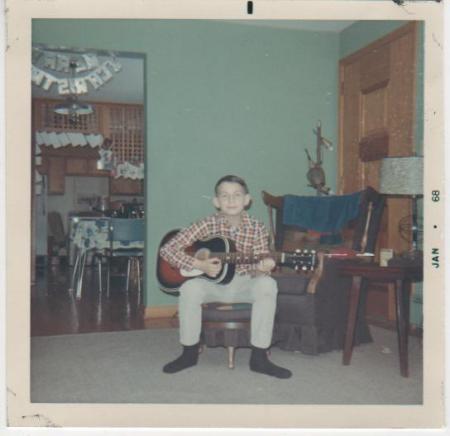 Jan.1968-My first guitar(sniff)