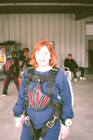 Cindy going skydiving