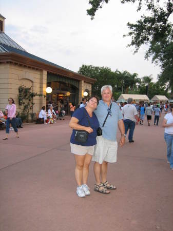 Daughter Debbie and Dale at Disney