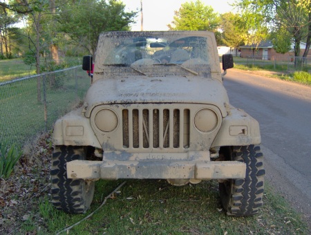 Muddy Jeep Wrangler