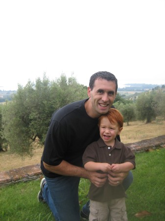 David and Jack, Italy 2007