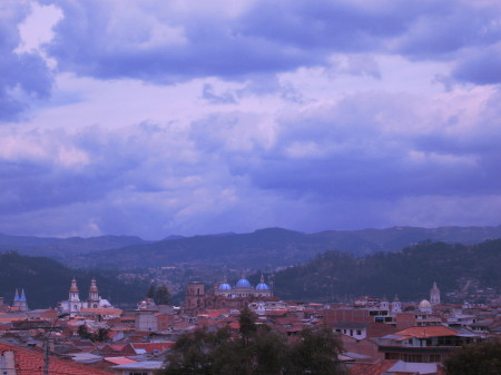 Cuenca, Ecuador (our other home) from the Pan American Highway looking northeast.
