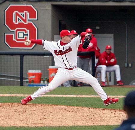 Jake pitching at NC State