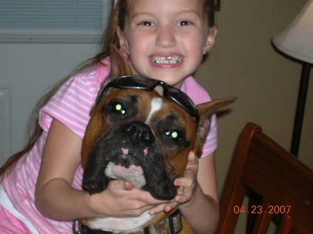 Anna and our precious Boxer- Copper!!