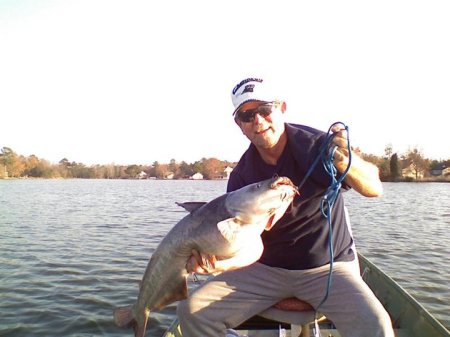 Me With a nice SC catfish I caught in private lake