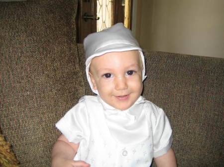 All dressed up for his Baptism