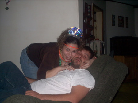 Ted & I on new years{2007}