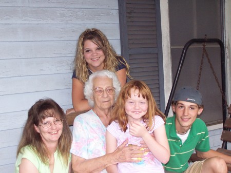 My Granny,Sister, Nephew and Nieces.