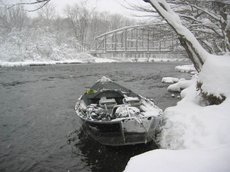 My Driftboat At Pineville On The Salmon River.