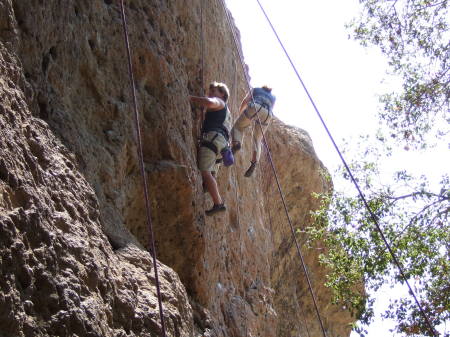 Rock Climbing at Malibu Creek