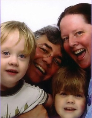 Family in a Photo Booth