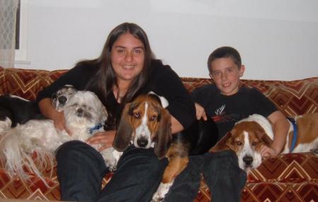 Daniella, David & the dogs....