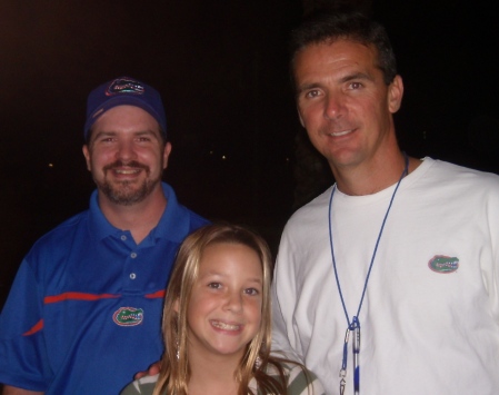 Michael, Ali & Coach Urban Meyer