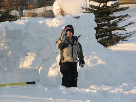 Andrews snow fort