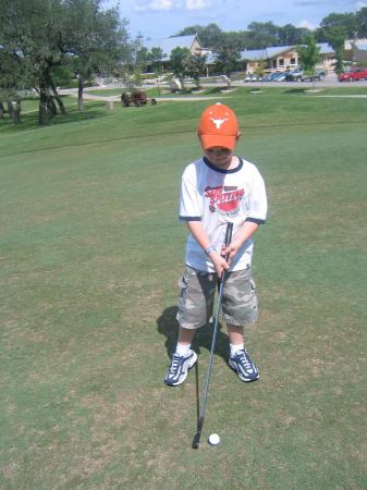 My Seven Year Old Son, So to be Golf Pro!