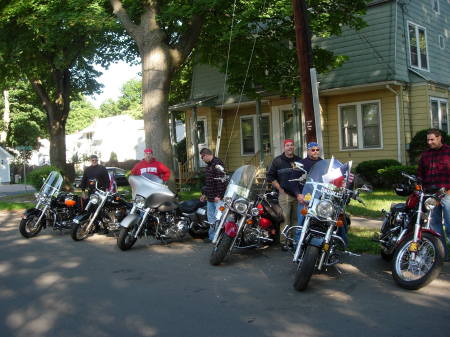 My boys & brothers-inlaws & our bikes