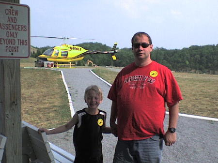 Jared's first helicopter ride