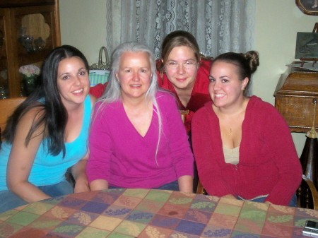 wife with her mom and sisters
